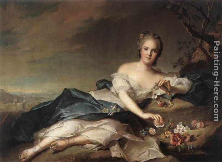 Jean Marc Nattier Marie Adelaide of France as Flora